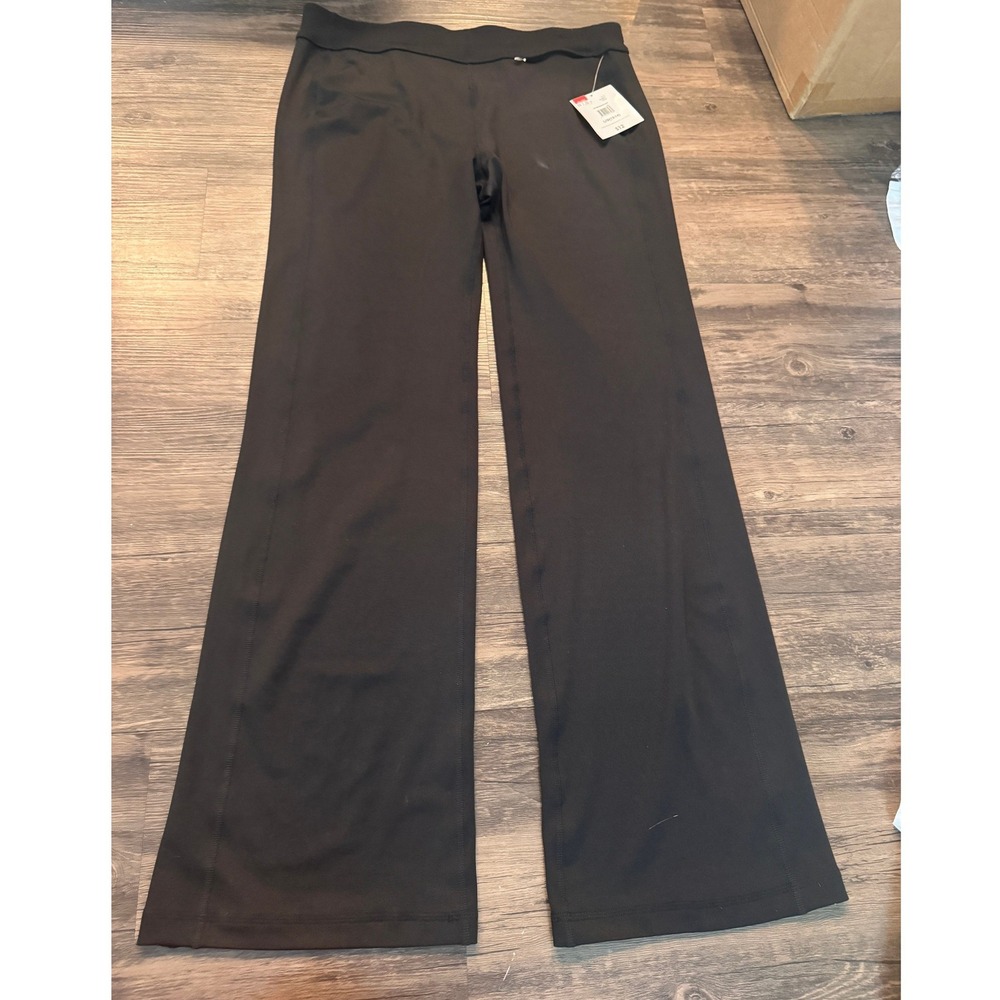 Danskin Now Womens Black Bootcut Yoga Pants Athletic Trousers  L 12-14